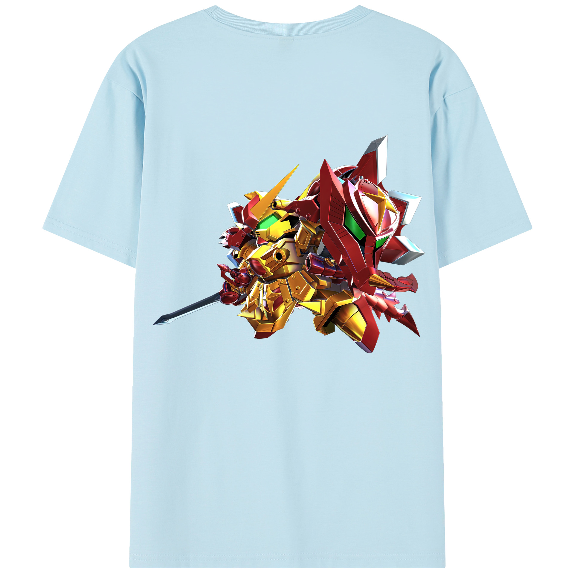 （画像用） 機動戦士ガンダム Mobile Suit Gundam 綿100％半袖Tシャツ（背面プリント）